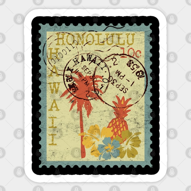 Honolulu Hawaii Travel Destination Sticker by Hey Moosey